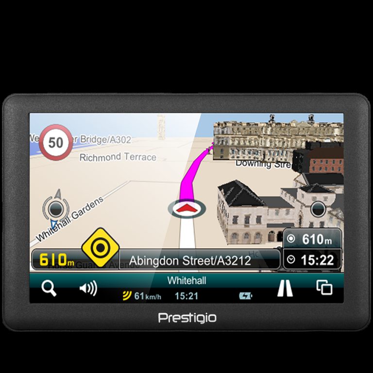Prestigio GeoVision 5066 (5.0″, TFT, 800х480, Win CE 6.0, CPU MSTAR 2531A 800 MHz, 128 MB RAM, 4 GB internal, FM, 950 mAh, Dark Grey, Plastic, Mireo navigation software, preinstalled maps)