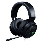 Razer Kraken Pro V2 GREEN – Analog Gaming Headset, 50 mm audio drivers, Unibody aluminum frame, Fully-retractable microphone with in-line remote, 3.5 mm combined jack.