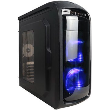 Chassis DELUX DS 410 Midi Tower, ATX, USB2.0, without PSU, Black