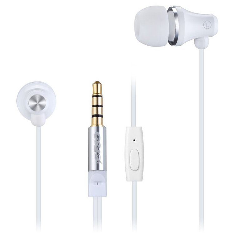 FENDA SPIRO E260_W WHITE Stereo Earphones with inline microphone