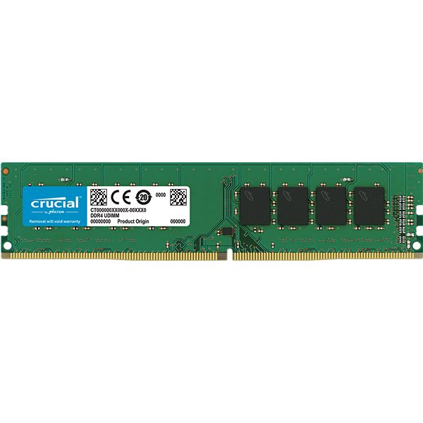 Crucial DRAM 8GB DDR4 2666 MT/s (PC4-21300) CL19 SR x8 Unbuffered DIMM 288pin