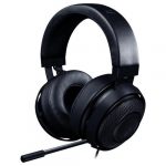 Razer Kraken Pro V2 – Analog Gaming Headset – Black –OVAL Ear Cushions. 50 mm audio drivers ,Unibody aluminum frame ,Fully-retractable microphone with in-line remote,3.5 mm combined jack.