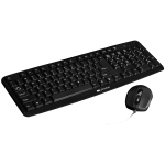 CANYON USB standard KB, water resistant BG layout bundle with optical 3D wired mice 1000DPI black