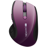 CANYON 2.4Ghz wireless mouse, optical tracking – blue LED, 6 buttons, DPI 1000/1200/1600, Purple pearl glossy