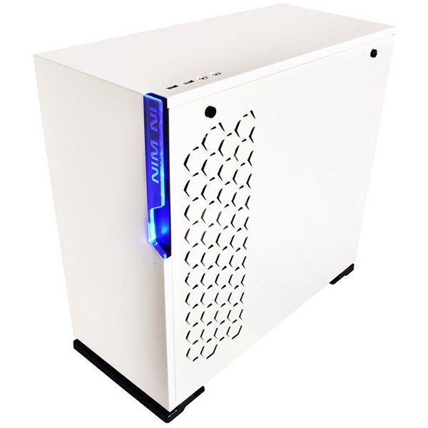 Chassis In Win 101 Mid Tower,ATX,Micro-ATX,Mini-ITX, Tempered Glass,Front Ports 2xUSB 3.0 HD Audio, Dimension 445x220x480mm,1x120mm Rear Fan/120 mm Radiator 2x120mm Side Fan/240mm Radiator,3x120mm Bottom Fan/360mm Radiator,white