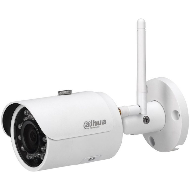 Dahua WI-FI IP camera 3MPix, Water-proof, Day&Night, 1/3″ CMOS, 2304×1536 Effective Pixels, 20fps@1080P, Focal Length 2.8mm, 0.1Lux/F2.0, 0Lux/F2.0 IR on, micro SD card 128GB, outdoor installation IP 67, PoE 12V 4.4W