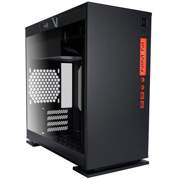 Chassis In Win 301C RGB LED Mini Tower,Tempered Glass,SECC,Micro-ATX, Mini-ITX,USB3.0x2+TYPE3.1C+AUDIO(HD),2x120mm Front Fan/240mm Radiator,1x120mm Rear Fan/120mm Radiator,2x120mm Bottom Fan Occupy a PCI-E slot,PCI-Ex4,black