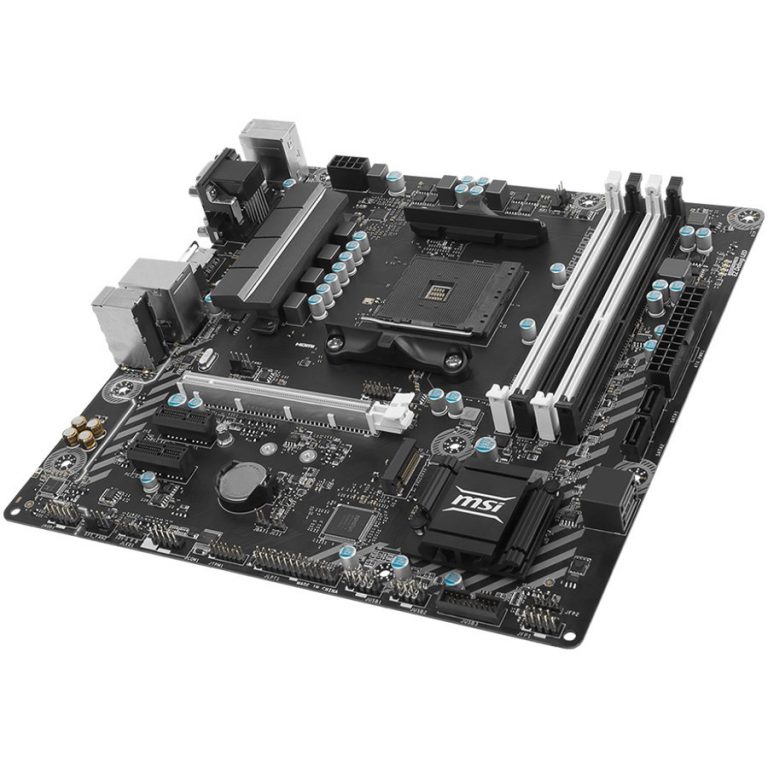 MSI Main Board Desktop A320 (SAM4, 2xDDR4, PCI-Ex16, 2xPCI-Ex1, USB3.1, USB2.0 ,4xSATA III, M.2, Raid, VGA, DVI-D, HDMI, GLAN) mATX Retail