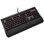 Kingston HyperX Mechanical Gaming Keyboard, Alloy Elite, Cherry MX  red, media buttons, volume wheel, USB charge port, wrist rest  , EAN: 740617267167