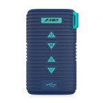 Multimedia Bluetooth Speakers F&D W6T – Power output 5W, 2″ full range neodymium driver,passive radiator design,Bluetooth V4.1 audio streaming,Micro SD card,3.5mm AUX,Rechargeable Li-ion Battery,Water-proof level IPX5,blue