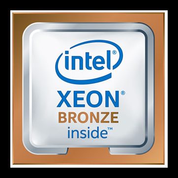 Intel CPU Server Xeon-SC 3104 (6-core, 6/6 Cr/Th, 1.70Ghz, noHT, noTurbo, 8.25MB, noGfx, 2xUPI 9.60GT/s, DDR4-2133, 1xFMA_AVX-512, Std.RAS, FC-LGA14-3647 Socket-P), Box