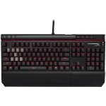 Kingston HyperX Mechanical Gaming Keyboard, Alloy Elite, Cherry MX  blue, media buttons, volume wheel, USB charge port, wrist rest  , EAN: 740617267259