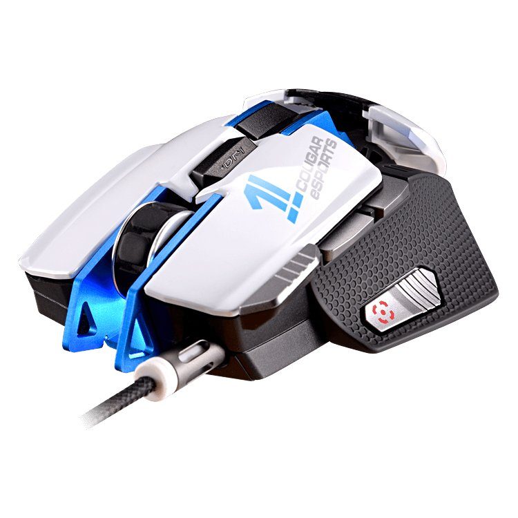 COUGAR 700M eSPORTS gaming mouse,8200 DPI,32-bit ARM Cortex-M0,On-board memory 512KB,Aluminum/Plastic,Software COUGAR UIX™ System,OMRON gaming switch,8 Programmable buttons,Frame rate 12000 FPS,Cable Length 1.8m Braided