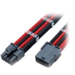 GELID 6+2pin VGA PCI-E 30cm individually sleeved Black/Red