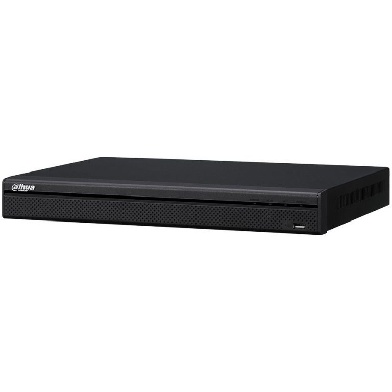 Dahua 32-channel NVR, Resolution 3840×2160, H.265, MJPEG/ MPEG4, max incom. bandwidth 320 Mbps, 2xSATA (12 TB), 2xUSB, 1xVGA, 1xHDMI, 1xAudio support, PTZ, Web server, DC12V, 4A, <10W, Without HDD