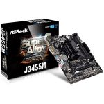 ASROCK Main Board Desktop (J3455 2.3GHz, DDR3 DIMM, 1xPCI 2.0×1,1xPCI_Ex16,HDMI,VGA,DVI, 8ch, GLan,SATAIII,) MicroITX Box