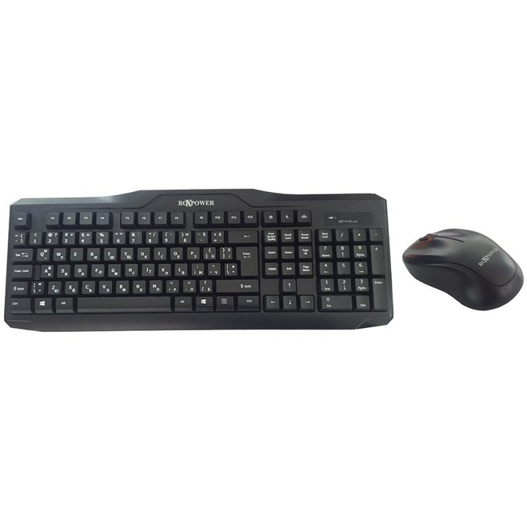RoXpower Keyboard WT-81 2.4GHZ/64 channels wireless combo-set, Compatibility: Windows 7/8+/10,range:up to 10m,Mouse-universal fo