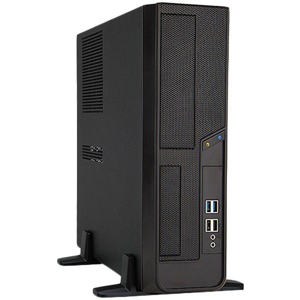 Chassis In Win BL040 Micro-ATX, Mini-ITX, UATX, S.F.F Slim, USB 2.0×4 (or USB 3.0×2, USB 2.0×2),+(HD)AUDIO,PARTION PLATE,FILTER,FULL, 11.5L,Dimensions: 330x96x410mm,with Front Panel: 346x187x410 mm,Low Profile Slot x 4,black, + PSU 300W 85 PLUS