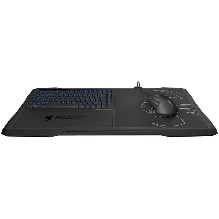 ROCCAT Sova MK, Mechanical Gaming Lapboard,Brown Switch, UK Layout,Easy-Shift[+] with 28-key EasyZone,2×USB 2.0 ports,ROCCAT Talk,4m break-away cable,TTC mechanical key switches (Sova MK)