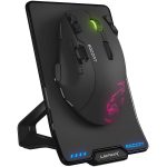 ROCCAT Leadr-Wireless Multi-Button RGB Gaming Mouse,Black,ROCCAT Owl-Eye optical sensor with 12000dpi,Wired/Wireless combo mouse,1000Hz polling rate,50G acceleration,72MHz ARM Cortex-M0(both mouse & stand),32-Bit Processor for rapid macro execution