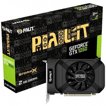 VC Palit nVidia GTX1050 StormX 2048MB 128BIT , Dual DVI+HDMI+DP part N# NE5105001841F