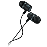 CANYON Stereo earphones with microphone, 1.2M, dark gray