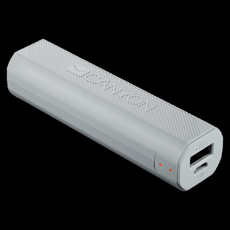 CANYON Power bank 2600mAh built-in Lithium-ion battery, output 5V1A, input 5V1A, White