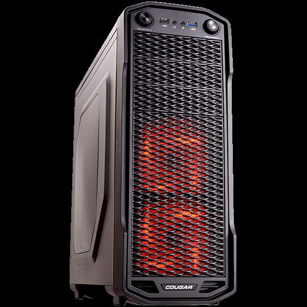 Chassis COUGAR MX310, Middle Tower, Mini-ITX/Micro ATX/ATX, Side Panel-Transparent Window, Dimension (WxHxD)-209mm x 482mm x 492mm, Max. Graphic Cards Length-310mm,USB3.0x1/USB2.0x1/Micx1 Audiox1/Fan Controller/ Quick Charging for Mobile phone