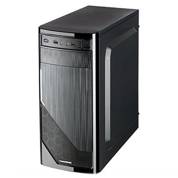 Chassis FC-F52A, ATX, 7 slots, 2 X 5.25″, 3 X 3.5″ H.D., 2 X 2.5″, 1 x USB 3.0, 2 X USB2.0 / 2 x AUDIO /, PSU 550W 12 sm, 20+4pin, 2 x IDE, 3 x SATA,  Black