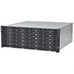 Infortrend EonStor DS 1000 Gen2, 2U/24bay rackmount, block storage; dual/redundant-controller; 4GB memory (2GB in each controller), 2x (super capacitor+flash); host connections: 8x 1GbE ports