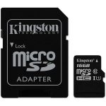 Kingston 16GB microSDXC Canvas Select Class 10 UHS-I 80MB/s Read Card + SD Adapter