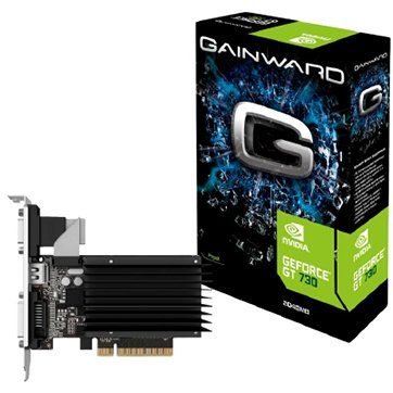 Gainward Video Card GeForce GT 730 SilentFX GDDR3 2GB/64bit, PCI-E 2.0, HDMI, DVI, VGA, Retail