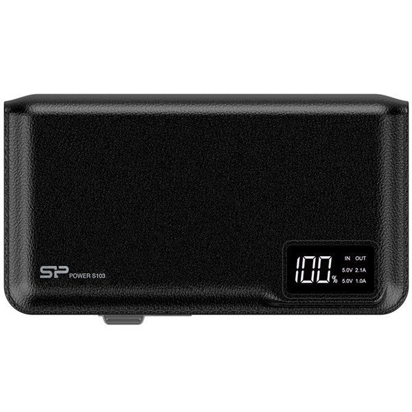 SILICON POWER (Power Bank) 10000mAh, Power Bank Petroleum S103, Black