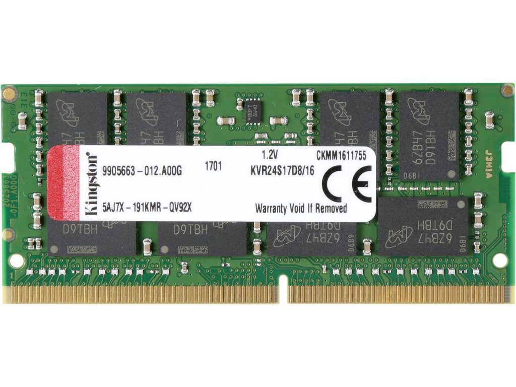 Kingston  16GB 2400MHz DDR4 ECC CL17 DIMM 2Rx8, EAN: ‘740617258912