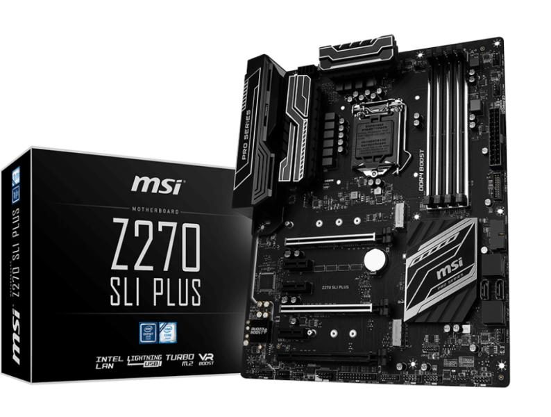 MSI Main Board Desktop Z270 (S1151, 4xDDR4, 2xPCIEx16,4xPCI-Ex1, USB3.1,USB2.0, SATA III,Raid,M.2, VGA,DVI,PD, GLAN) ATX Retail