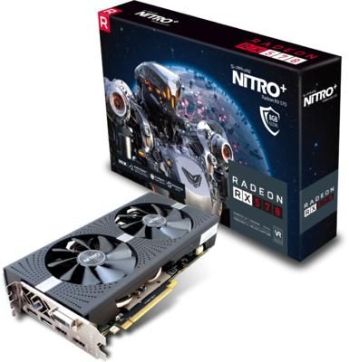 SAPPHIRE Video Card AMD Radeon NITRO+ RADEON RX 570 8G GDDR5 DUAL HDMI / DVI-D / DUAL DP W/BP (UEFI)