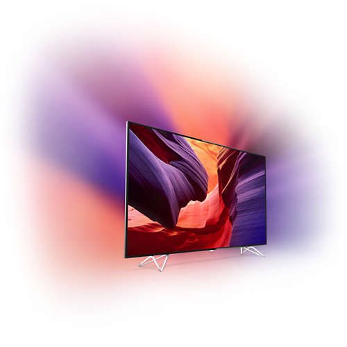 Philips 65″ Philips AmbiLux 4K UHD Razor Slim телевизор с Android TV™ с проектиране Ambilight и P