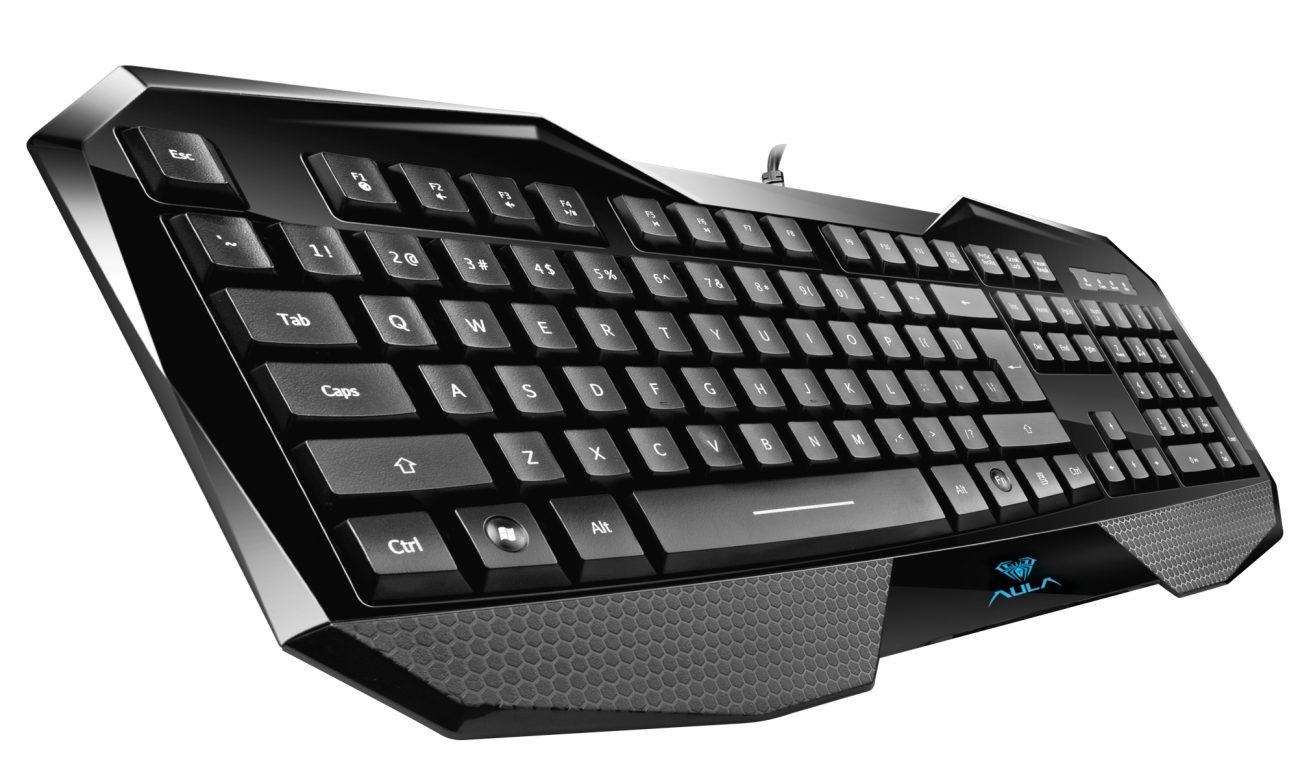Клавиатура AULA SI-859/EN Be Fire expert gaming keyboard, лазерно гравирани символи, подсветка в три различни цвята с 4 нива на регулиране на яркостта, ергономичен дизайн, 8 сменяеми клавиша, позлатен USB, Black, (EN)
