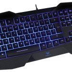 Клавиатура AULA SI-859/EN Be Fire expert gaming keyboard, лазерно гравирани символи, подсветка в три различни цвята с 4 нива на регулиране на яркостта, ергономичен дизайн, 8 сменяеми клавиша, позлатен USB, Black, (EN)
