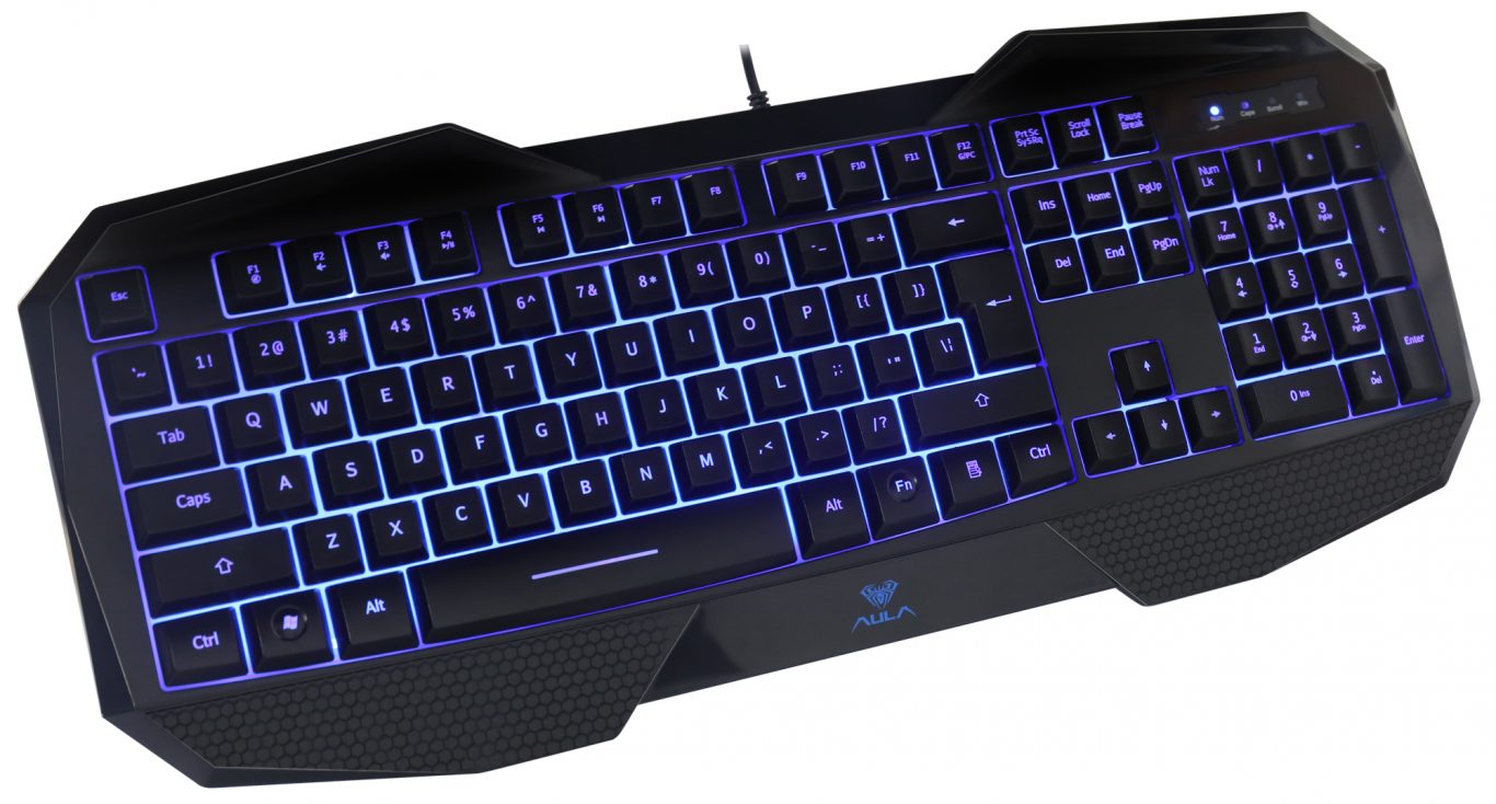 Клавиатура AULA SI-859/EN Be Fire expert gaming keyboard, лазерно гравирани символи, подсв