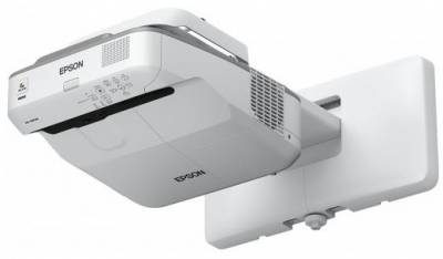 Multimedia Projector EPSON EB-670, Projectors, Ultra short distance/Education, XGA, 1024 x 768, 4:3, 3,100 lumen- 1,800 lumen (economy), USB 2.0 Type A, USB 2.0 Type B, RS-232C, Ethernet interface (100 Base-TX / 10 Base-T), Wireless LAN IEEE 802.11b/g/n (optional), VGA in (2x), VGA out, HDMI in (3x), Composite in, RGB in (2x), RGB out, MHL, Stereo mini jack audio out, Stereo mini jack audio in (3x), Microphone input, 5.7 kg