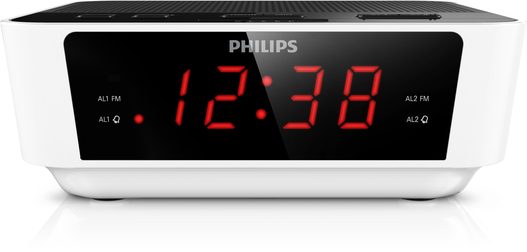 Philips радио с часовник и аларма, компактен дизайн