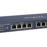 Суич Netgear FS108PEU, 8 x 10/100 ProSafe Switch, external power supply, 4 x PoE (Up to 53W)