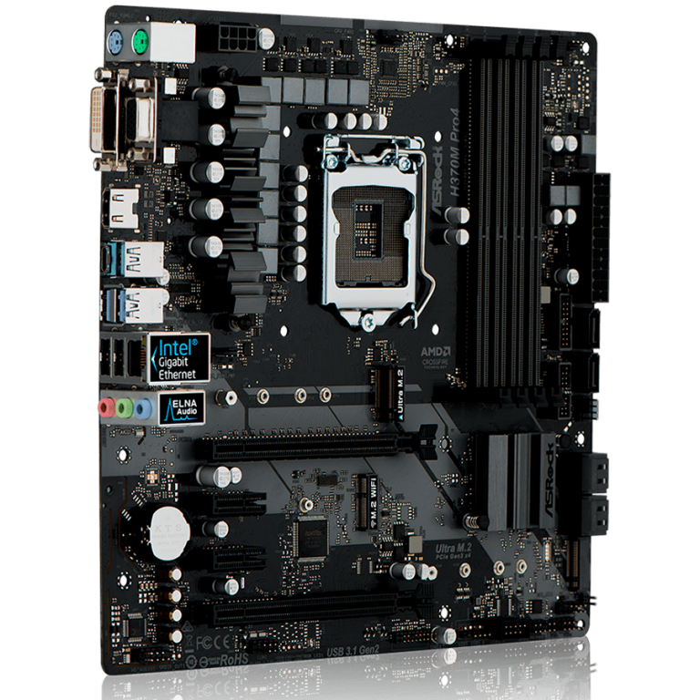 ASROCK Main Board Desktop H310 (S1151, 2xDDR4,1xPCIe x16,1xPCI Ex1, 4 SATA3 ,GLAN,VGA,DVI,HDMI,USB 3.1 ) mATX retail