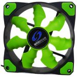 RAIDMAX RF-120XG FAN 120x120x25mm, 3pin/4pin,Bearing Type: Rifle Bearing (Hydro-Dtnamic-Bearing), Black/Green