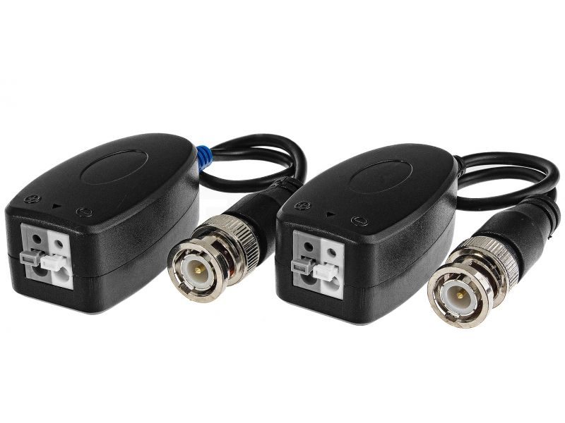 Single Port Passive Analog HD Video UTP Balun. Transfer 1ch 720P and 1080P video signal over Cat5e/6 utp cable.