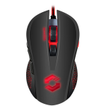 Speedlink TORN Gaming Mouse,5-button plus 2 special buttons for right and left handers, dpi switch and rapid-fire button,4 dpi levels: 1200 (default)/1600/2400/3200 dpi, Cable: 1.4m,black-black
