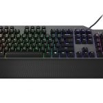 Lenovo Legion K500 RGB Mechanical Gaming Keyboard(16.8M Colors RGB per key, dedicated Game Mode key, 50M click, Red Mechanical Switch, 100% anti-ghosting, Palm Rest, 1.8m Braided cable, USB, US layout) Black + Iron Grey
