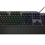 Lenovo Legion K500 RGB Mechanical Gaming Keyboard(16.8M Colors RGB per key, dedicated Game Mode key, 50M click, Red Mechanical Switch, 100% anti-ghosting, Palm Rest, 1.8m Braided cable, USB, US layout) Black + Iron Grey
