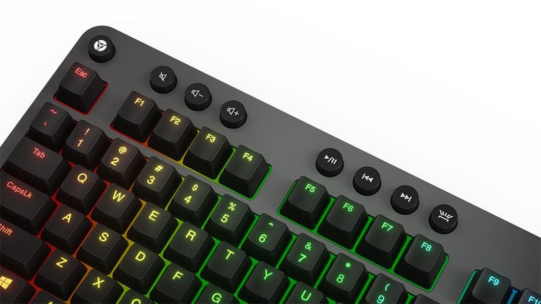 Lenovo Legion K500 RGB Mechanical Gaming Keyboard(16.8M Colors RGB per key, dedicated Game Mode key, 50M click, Red Mechanical S